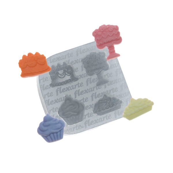 Molde De Silicone 577 - Sobremesas Bolinhos Doces Cozinha