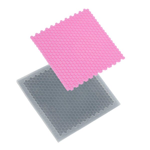 Molde De Silicone 566 - Textura Colmeia Sextavada