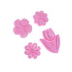 Molde De Silicone 522 – Quarteto De Flores Athina – Flexarte