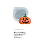 Molde De Silicone 879 – Abóbora Média De Halloween